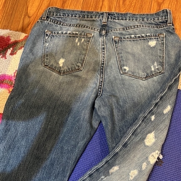 Jbrand Boyfriend "Jake" Broken (Distressed) Jeans Size 26 - Picture 9 of 10